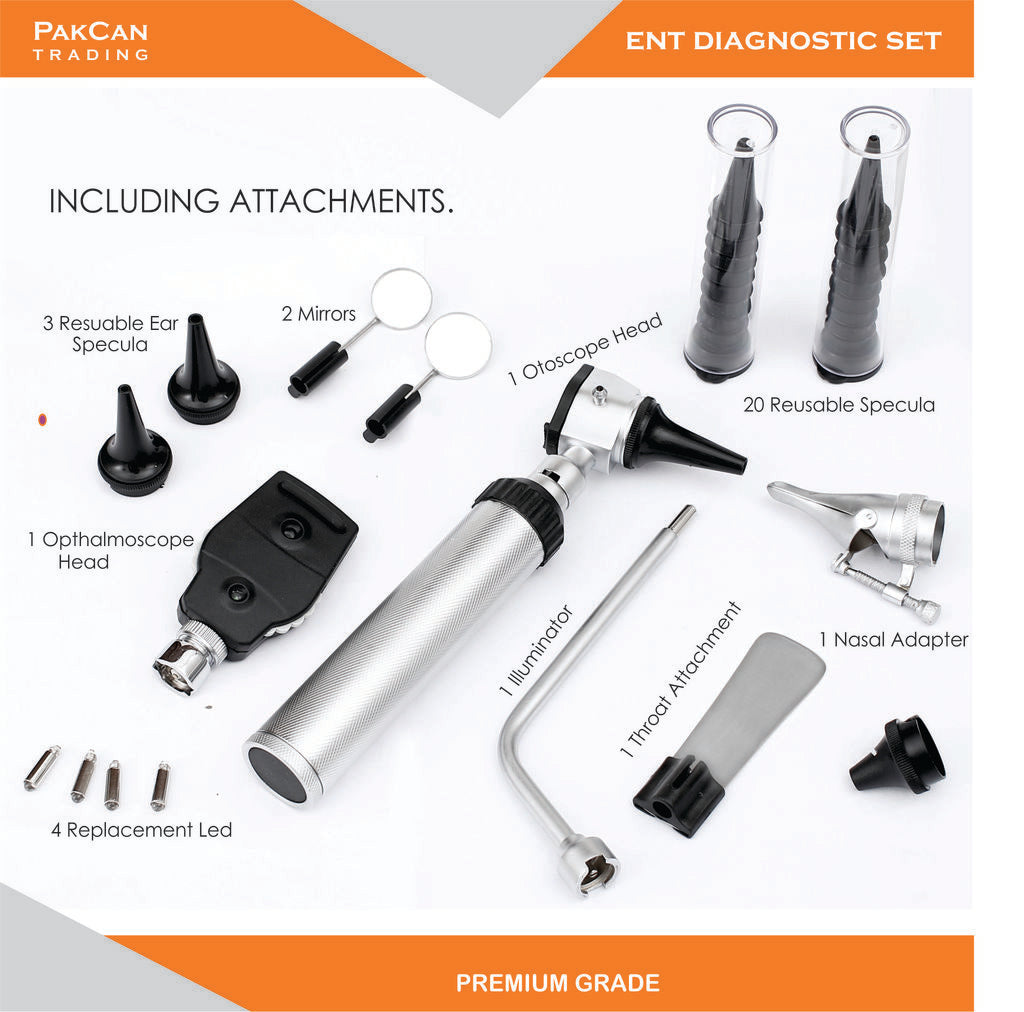 PakCan Diagnostic Set - Ear, Nose and Throat Exam Kit