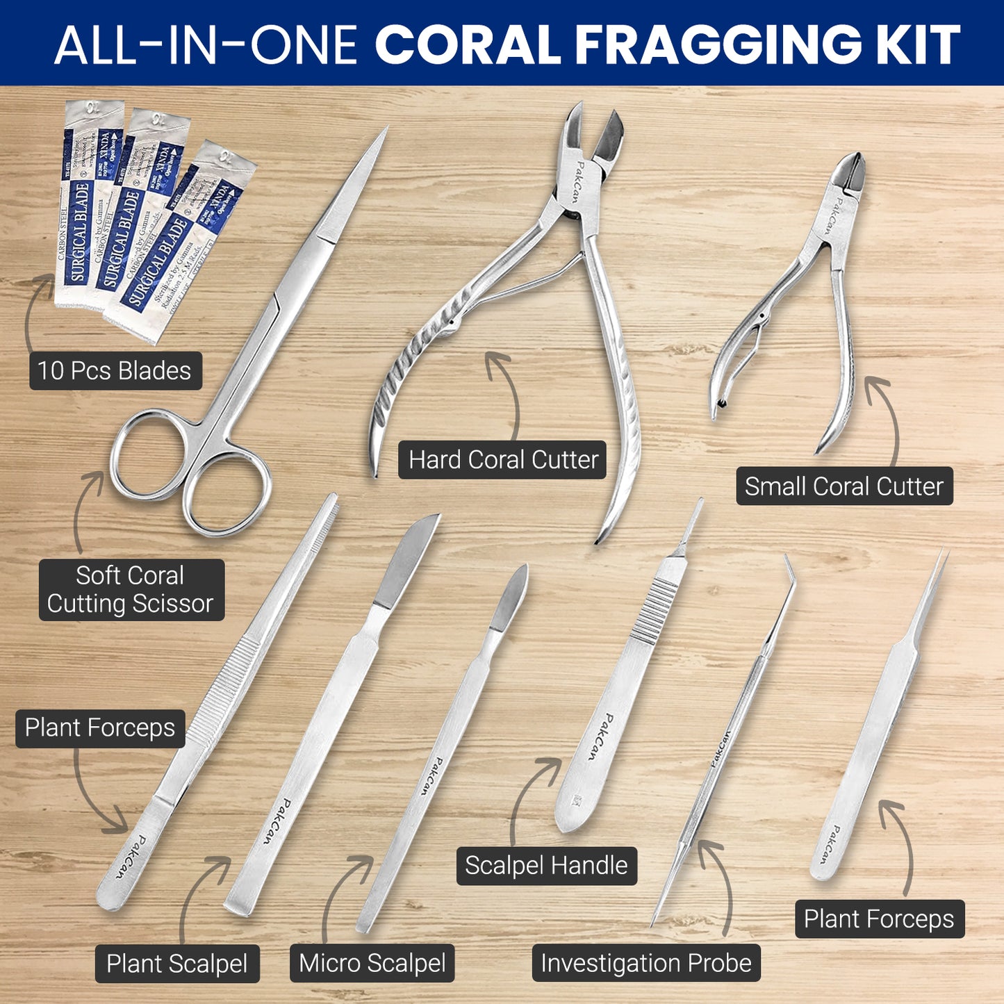 Premium Coral Fragging Kit - Complete Coral Propagation and Fragging Set