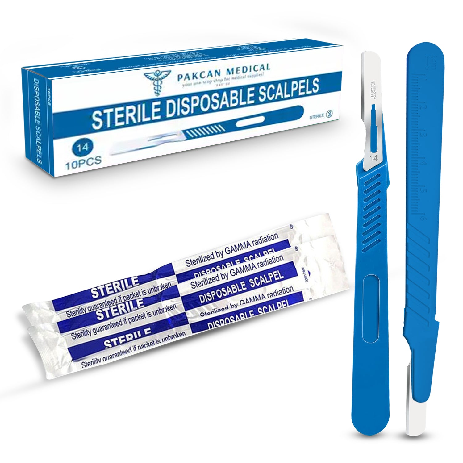 Disposable Scalpels with Blade [Pack of 10]