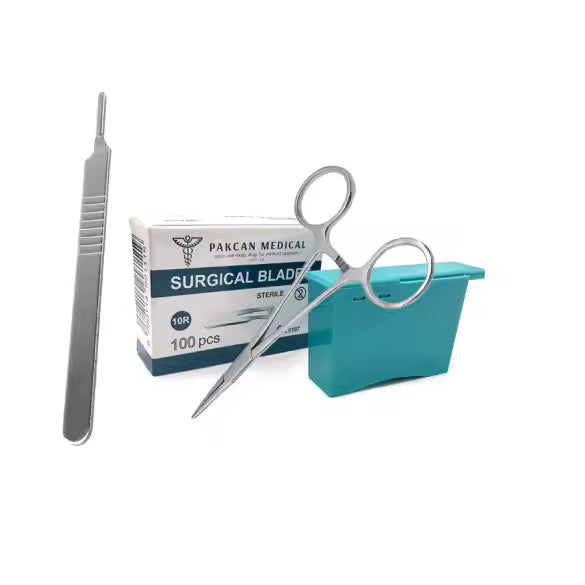 Precision Surgical Kit Bundle: Scalpel Blades, Handle, and Blade Remover