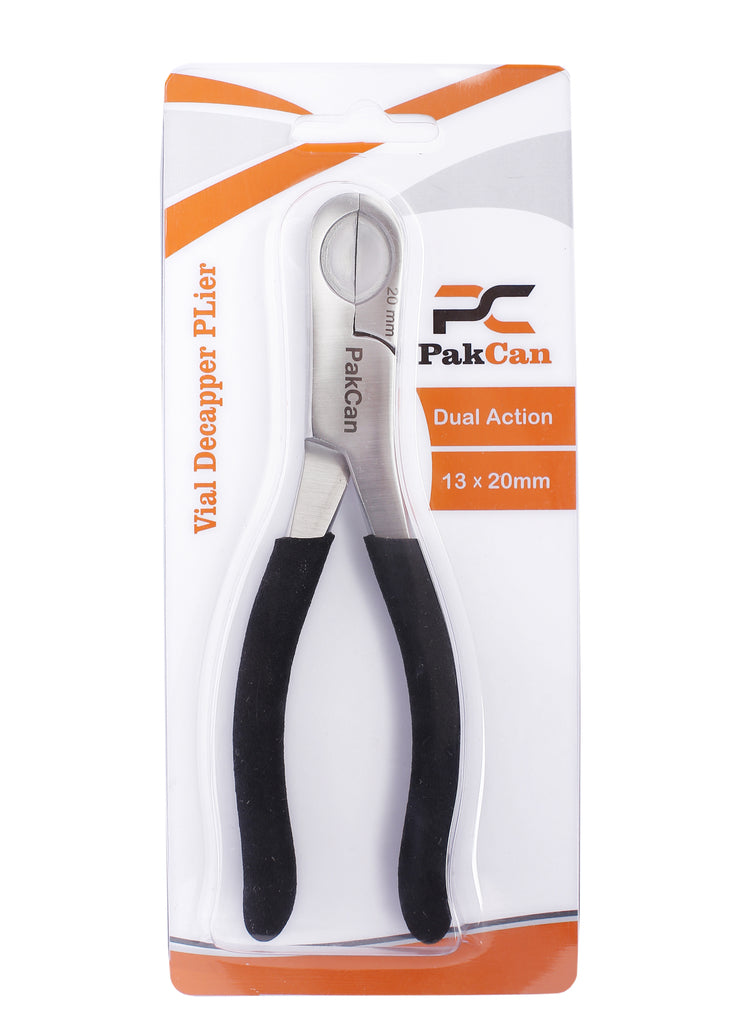 PakCan Dual Action Vial Decapper Pliers 13 mm and 20 mm – PakCan Medical
