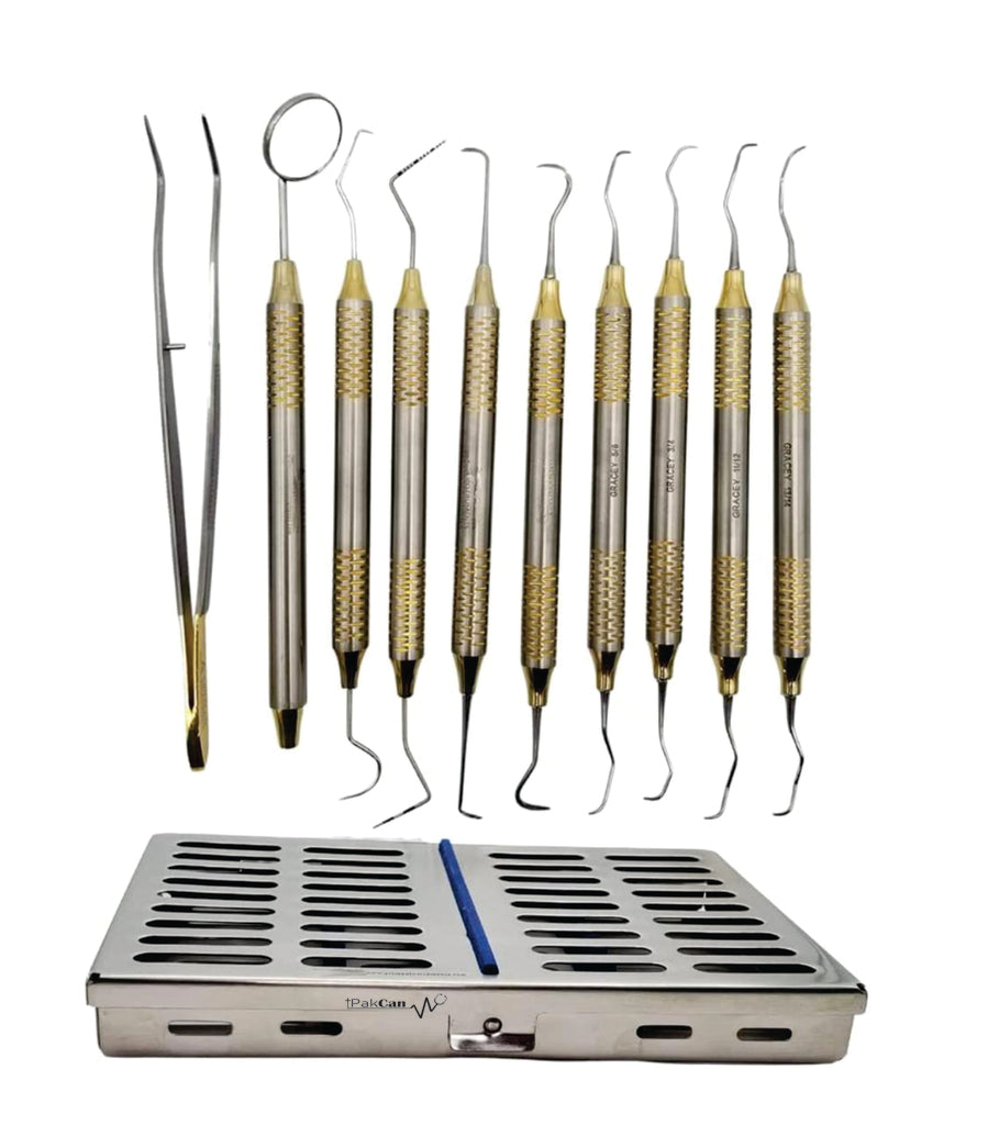 Premium Dental Scaler Set and Tools with Stainless Steel Case – PakCan  Medical
